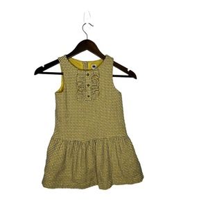 Janie and jack sunshine avenue Boucle‎ yellow dress sz 6 girls
